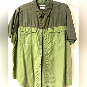 Columbia Green Fishing Shirt